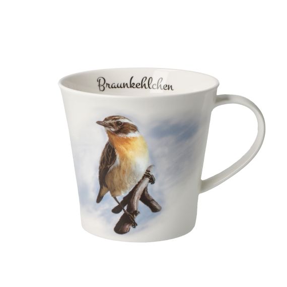 Produktbild von Kaffee- / Teetasse 0,35 l Braunkehlchen  – Vogel des Jahres 23