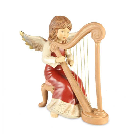 Engelfigur Sanfte Melodie Bordeaux - Himmelsboten Weihnachten