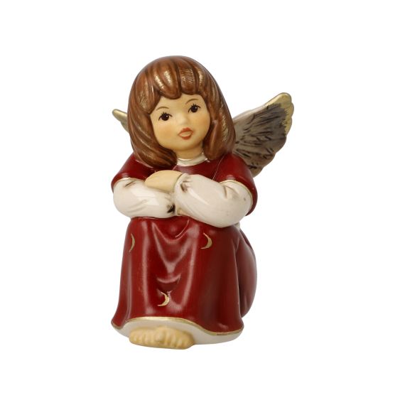 Produktbild von Engelfigur Verträumtes Engelchen - Himmelsboten Weihnachten Bordeaux