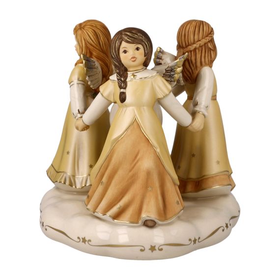Engelfigur Himmlischer Reigen - Himmelsboten Weihnachten Champagner