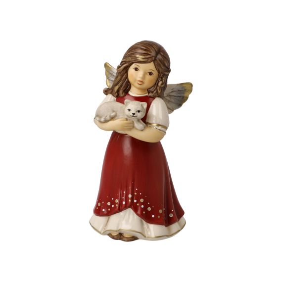 Produktbild von Engelfigur Kuschelzeit - Himmelsboten Weihnachten Bordeaux