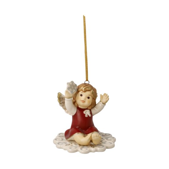 Engelfigur Mein erster Tag als Schutzengel - Bordeaux Himmelsboten Weihnachten
