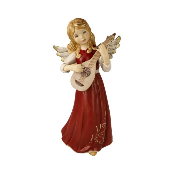 Engelfigur Himmlische Lautenklänge Bordeaux – Himmelsboten Weihnachten