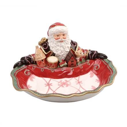 Schale Santa Präsentiert 33 cm - Fitz & Floyd XMAS