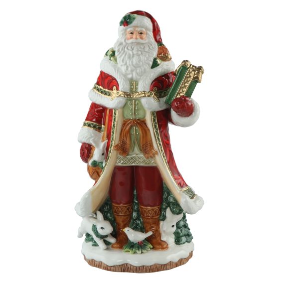 Produktbild von Figur Santa mit Geschenk - Fitz & Floyd XMAS