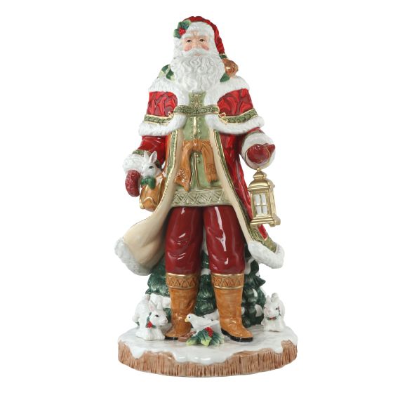 Produktbild von Figur Santa mit Laterne - Fitz & Floyd XMAS