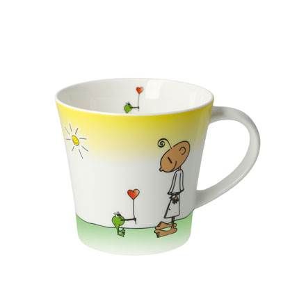Coffee-/Tea Mug - Glücklich Der kleine Yogi Wohnaccessoires