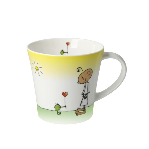 Produktbild von Coffee-/Tea Mug - Glücklich Der kleine Yogi Wohnaccessoires