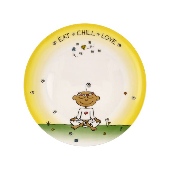 Produktbild von Teller Der kleine Yogi – Eat Chill Love