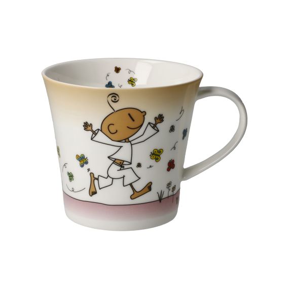 Produktbild von Kaffee- / Teetasse Schmetterlinge im Bauch Der kleine Yogi