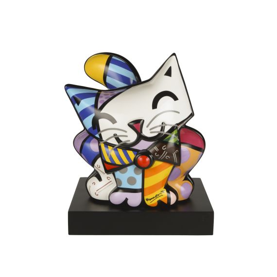 Blue Cat - Figur Pop Art Romero Britto