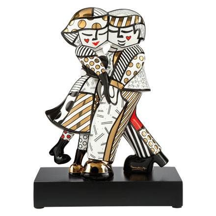 Golden Cheek to Cheek - Figur 47 cm Pop Art Romero Britto