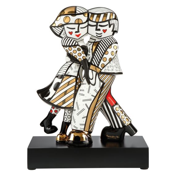 Product image of Figurine Golden Cheek to Cheek - Pop Art