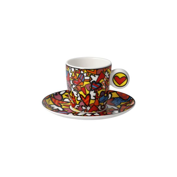Produktbild von Espressotasse Romero Britto - All We Need is Love - Pop Art