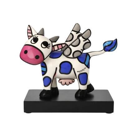 Figur Romero Britto - Flying Cow - Pop Art
