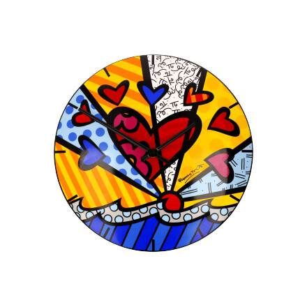 Wanduhr Romero BRITTO A New Day - Pop Art