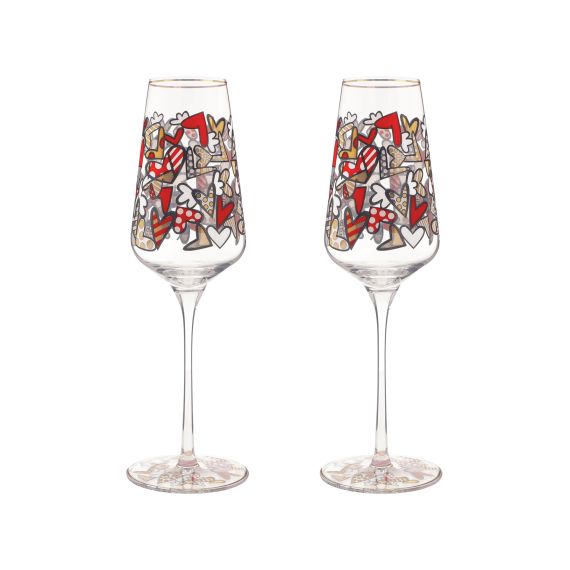 Produktbild von Sektglas Romero Britto - All We Need Is Love Pop Art