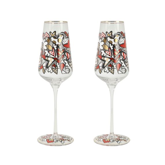 Produktbild von Sektglas Romero Britto - All We Need Is Love Pop Art