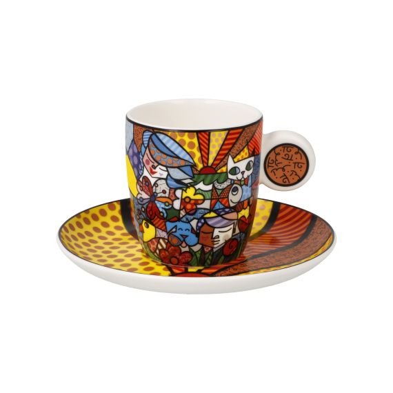 Demitasse Romero Britto Britto Garden - Pop Art