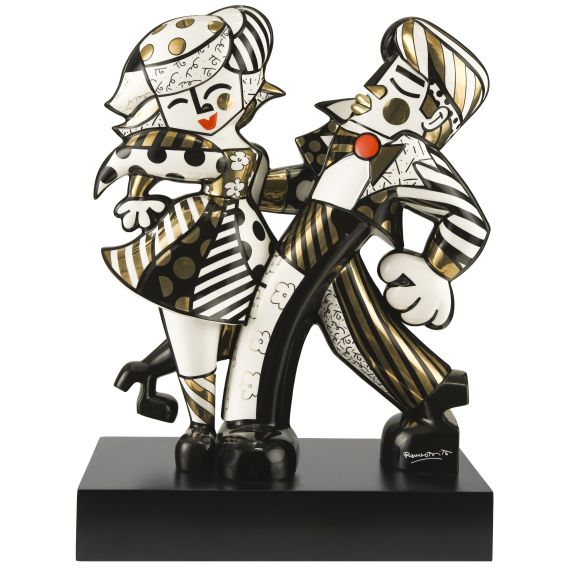 Figur 47 cm Romero Britto Golden Swing - Pop Art