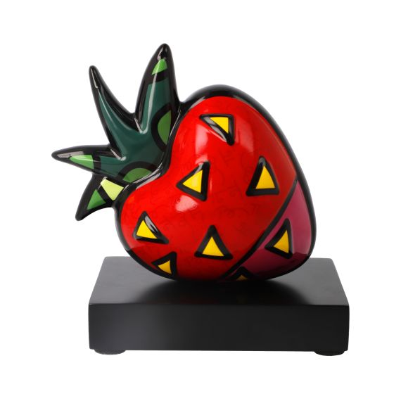 Figur 14,5 cm Romero Britto Strawberry - Pop Art