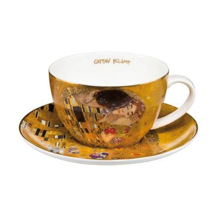 Der Kuss - Teetasse mit Untere 6,5 cm 0,25 l Artis Orbis Gustav Klimt