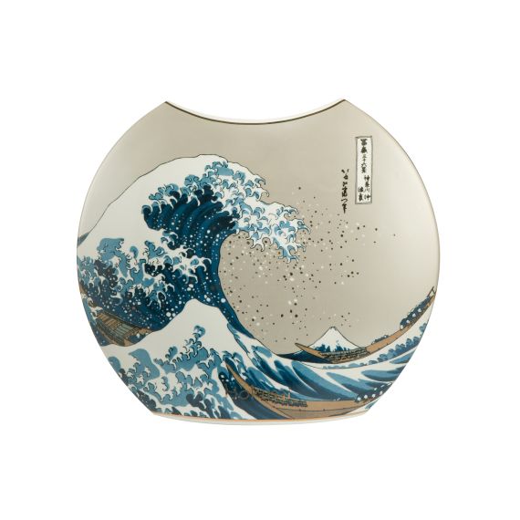 Die Welle – Vase 20 cm Porzellan Artis Orbis Hokusai