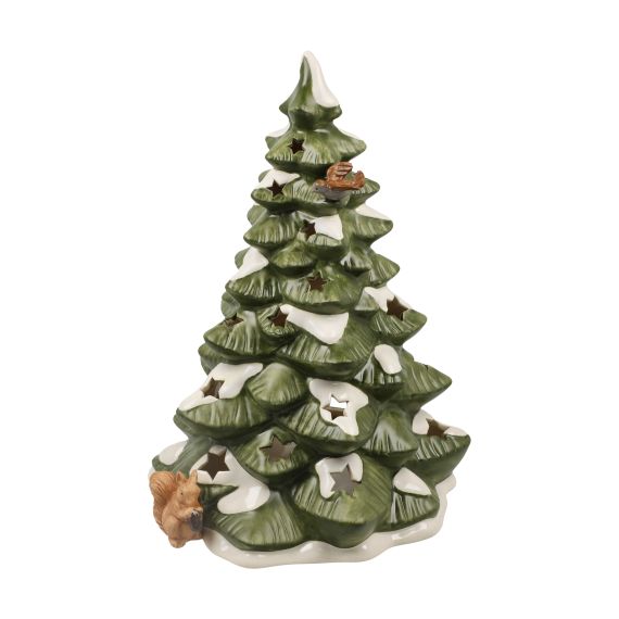 Produktbild von Verschneiter Lichterbaum Figur Weihnachten Winterwald