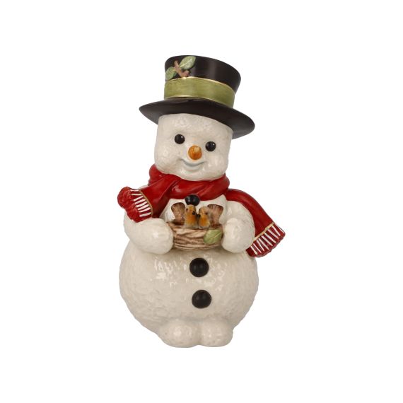 Produktbild von Figur Schneemann Zwitscherndes Vogelpaar  - Schneemänner Weihnachten