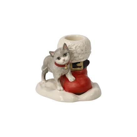 Kerzenhalter Lass uns kuscheln - Morgen kommt der Weihnachtsmann