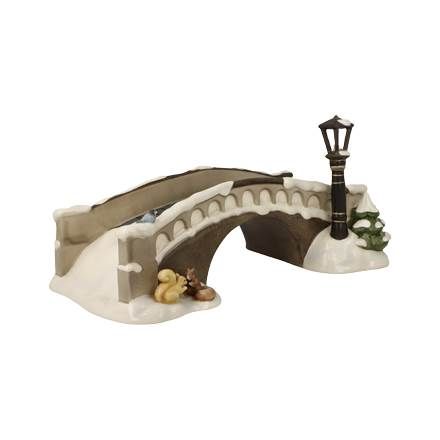 Figur Brücke zum Park - Winterwald Weihnachten