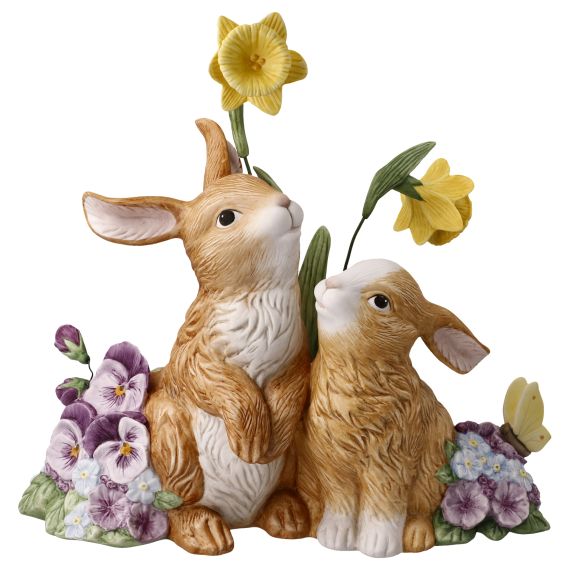 Produktbild von Hasenpaar Frühlingserwachen - Figur Ostern