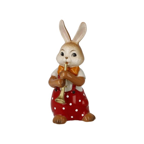 Hasenfigur Süßer Flötenspieler - Osterhasen