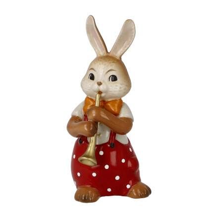 Hasenfigur Süßer Flötenspieler - Osterhasen