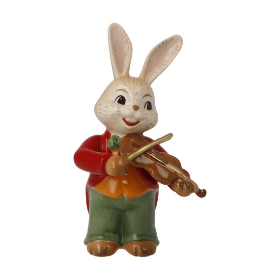 Hasenfigur Hase Kleiner Violinist - Ostern