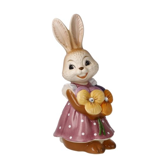 Produktbild von Hasenfigur Hasenmädchen Blumen sind das Lächeln der Erde! - Ostern