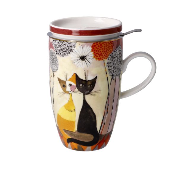 Produktbild von Teetasse mit Deckel und Sieb - Soffioni - Wohnaccessoires Rosina Wachtmeister 