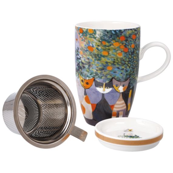 Produktbild von Teetasse mit Deckel und Sieb  Tempi felici - Rosina Wachtmeister