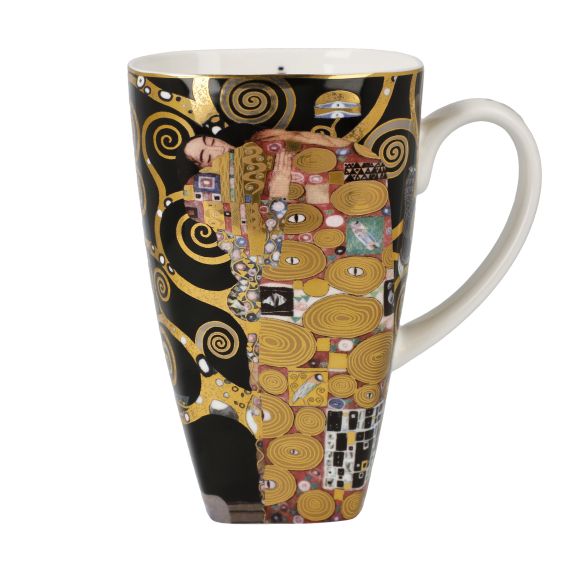 Die Erfüllung – Künstlerbecher eckig hoch Artis Orbis Gustav Klimt