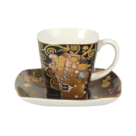 Produktbild von Die Erfüllung – Espressotasse eckig Artis Orbis Gustav Klimt