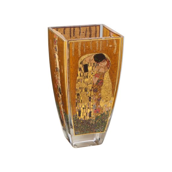 Der Kuss – Vase Glas 16 cm Artis Orbis Gustav Klimt