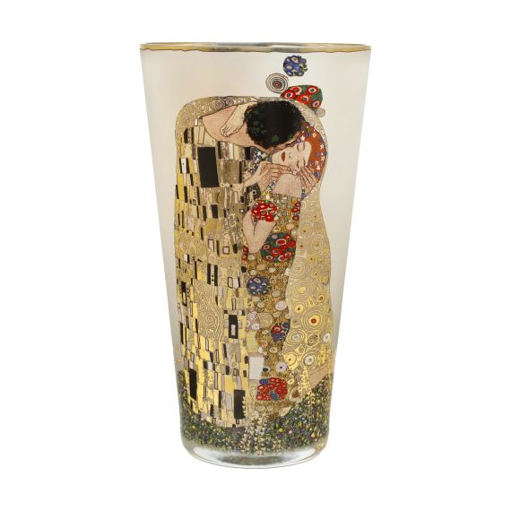 Der Kuss - Vase Glas 20 cm Artis Orbis Gustav Klimt