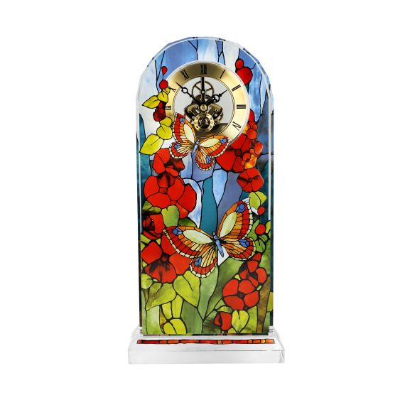 Produktbild von Tischuhr Tiffany Schmetterlinge - Artis Orbis