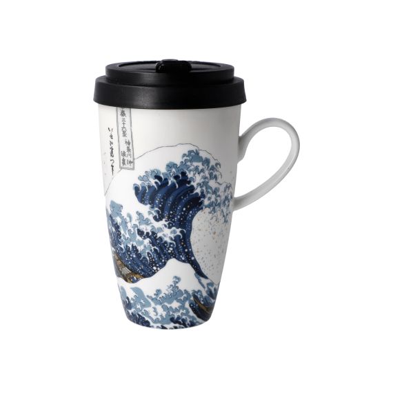 Produktbild von Künstlertasse mit Deckel Die große Welle Artis Orbis Hokusai