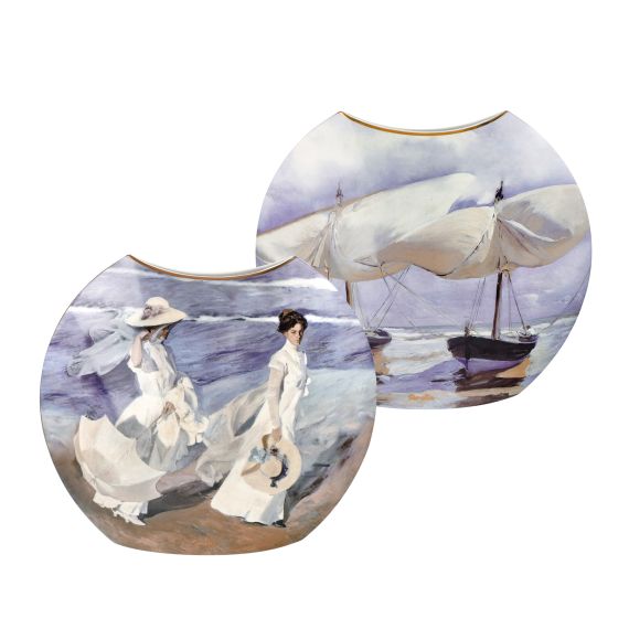 Produktbild von Vase Boote / Spaziergang – 30 cm Artis Orbis Joaquin Sorolla