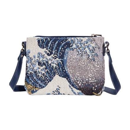 Umhängetasche 25 x 19 cm- Die Welle Artis Orbis Katsushika Hokusai