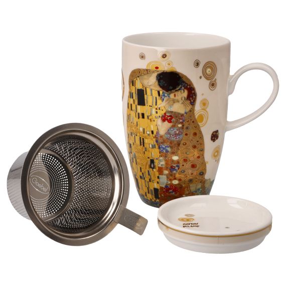 Produktbild von Teetasse mit Deckel und Sieb Gustav Klimt - Der Kuss - Artis Orbis 