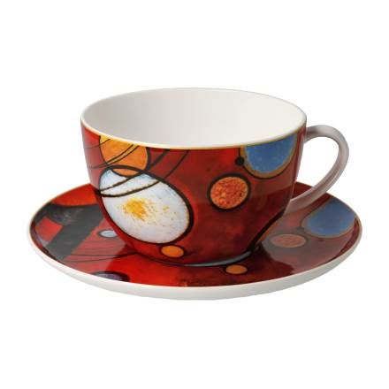 Milchkaffeetasse Wassily Kandinsky Schweres Rot - Artis Orbis