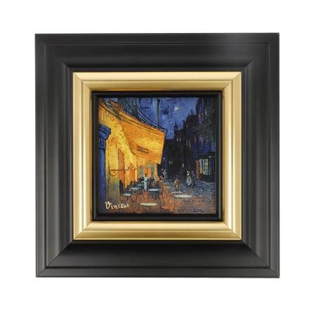 Wandbild Café bei Nacht Vincent van Gogh 18,5 x 18,5 cm - Artis Orbis