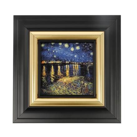 Wandbild 18,5 x 18,5 cm Sterne über der Rhone Vincent van Gogh Artis Orbis